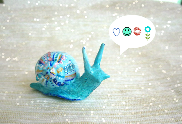 snail figurine