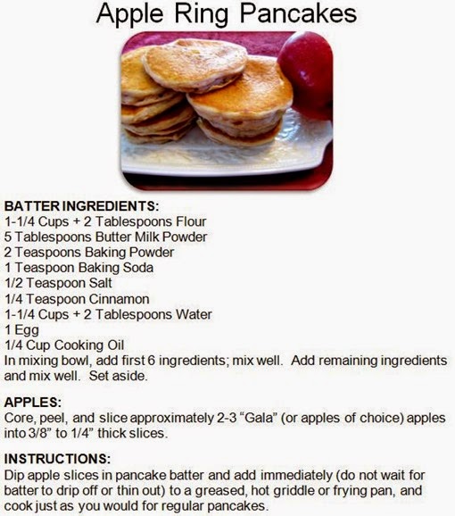 Apple Ring Pancakes..