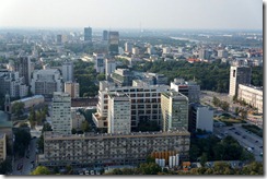 View from 30th floor of the Palace of Culture and Science, Warsaw