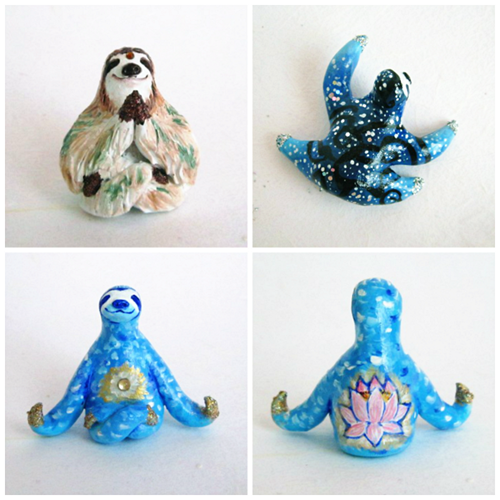 sloth figurines