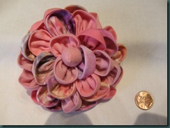 Camellia brooch - 4 inch size