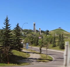 The ski slopes at Olympic Park in Calgary