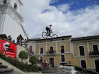 One of our days in Quito was a public holiday and the local council had set up some awesome bmx ramps in one of the squares. Must say the kids were pretty good - hardly any wipeouts.