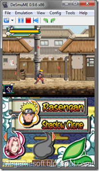NDS Naruto Shippuuden Naruto vs Sasuke Screenshot NDS Naruto Shippuuden Naruto vs Sasuke Screenshot