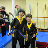 Khai and Kai with their new belts