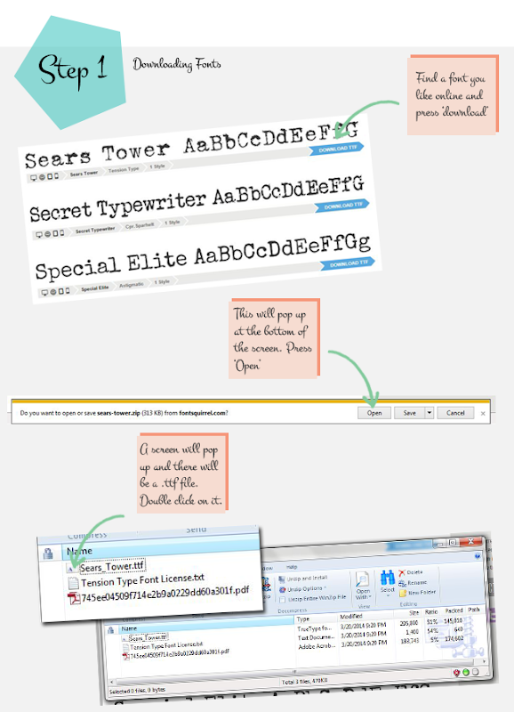 Downloading Fonts from the Internet to your Computer Downloading Fonts from the Internet to your Computer