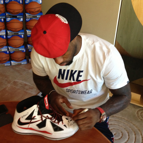 LeBron8217s Gameworn Shoes Auctioned to Benefit Newtown Families