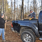 Picking up a load of C tree mulch