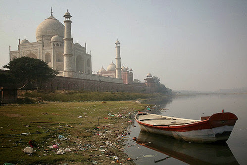 Taj Mahal, the other side. Agra Taj Mahal, the other side. Agra