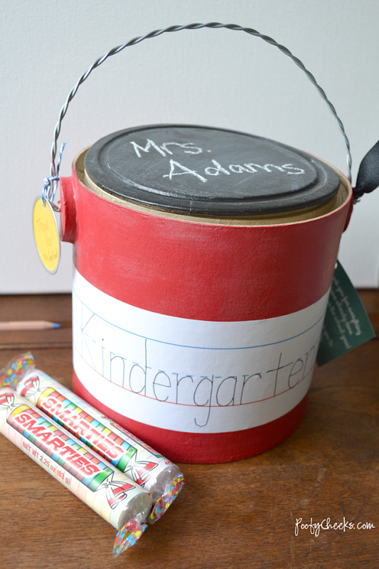 Back to School Teacher Treat Bucket