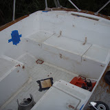 All the holes (but the very big ones for the steering pedestal and speakers) are filled
