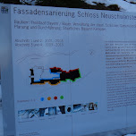 map of construction at neuschwanstein castle in Füssen, Germany 