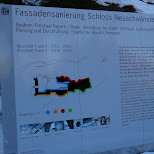 map of construction at neuschwanstein castle in Füssen, Bayern, Germany