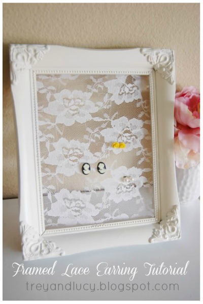 Framed Lace Earring Tutorial