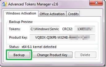 Advanced Token Manager Backup