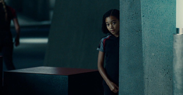 Amandla Stenberg is 'Rue' in THE HUNGER GAMES.