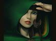 Green Witch With Bat