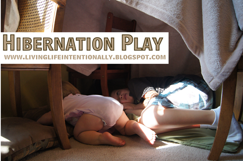 science - hibernation play for kids Help kids learn about the seasons and hibernation through play #science #preschool #homeschooling