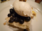 Incredibly light ricotta cheesecake with berries and lemon curd (yes, whipped cream too).