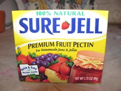 Blackberry jam 1.14.13  sure jell pectin box