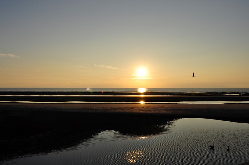 Blackpool Beach Sunset