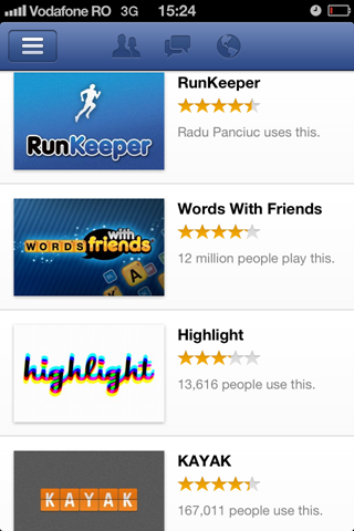 highlight in the Facebook App Center highlight in the Facebook App Center
