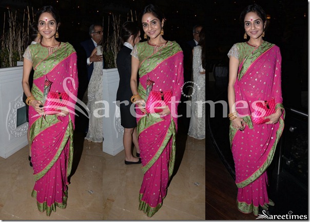 Madhu_Bala_Pink_Saree