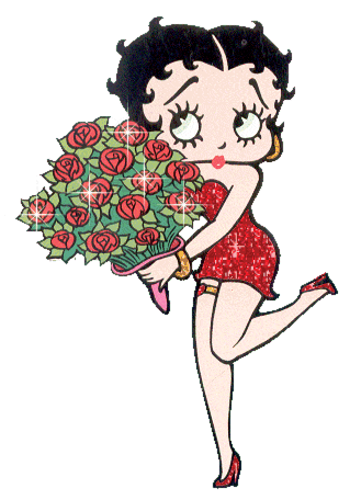 Betty with roses
