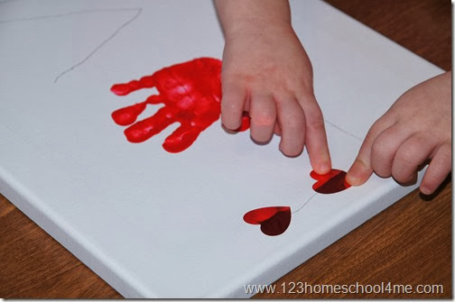 Kids can add heart stickers or stamp with a heart cookie cutter or sponge along the pencil letters. Kids can add heart stickers or stamp with a heart cookie cutter or sponge along the pencil letters.