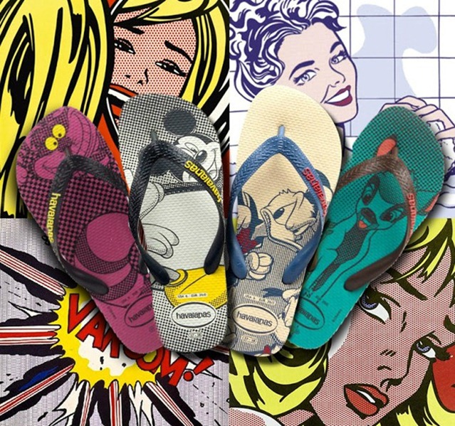 Sandálias Havaianas decoradas com estampas Geek – Veja os últimos lançamentos. havaianas-pop-art-disney