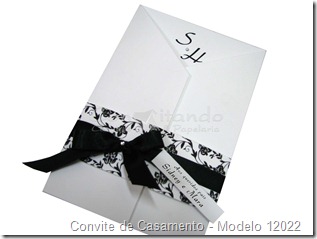  Convite de Casamento Preto e Branco, convite de casamento com faixa floral, convite de casamento com floral, Convite de casamento personalizado