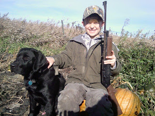 Caesar on his 1st day of hunting.