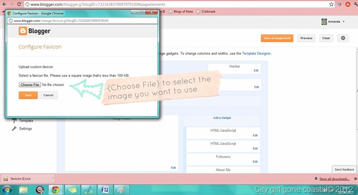 configure favicon
