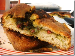 sausage pesto bread