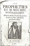Nostradamus Centuries First Published 15552