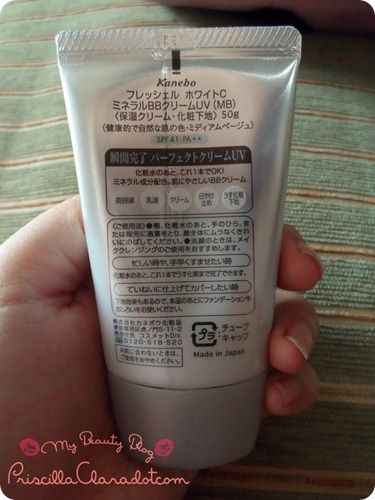 Priscilla review Kanebo Freshnel BB Cream 2