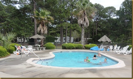 Heated pool at Topsail