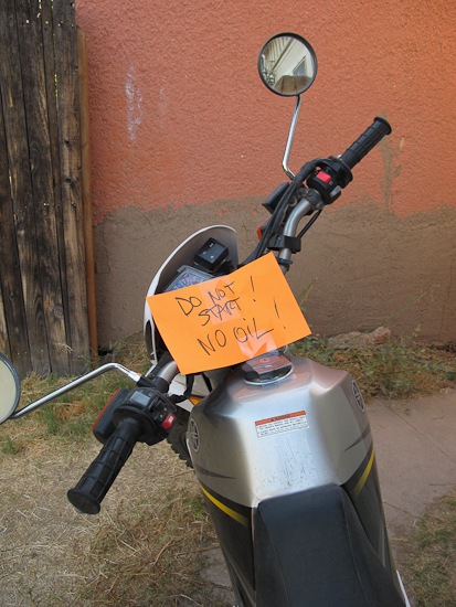 Do not ride this Yamaha! Do not ride this Yamaha!