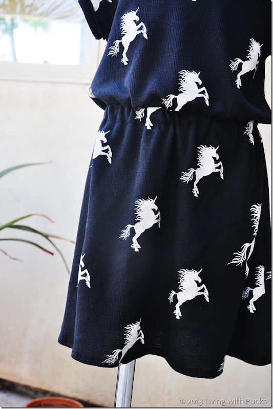 Unicorn dress with link to free 5T pattern