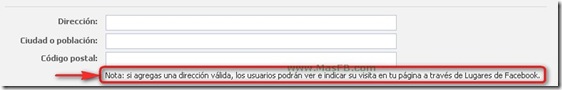 Facebook Places de las páginas de Facebook Facebook Places de las páginas de Facebook