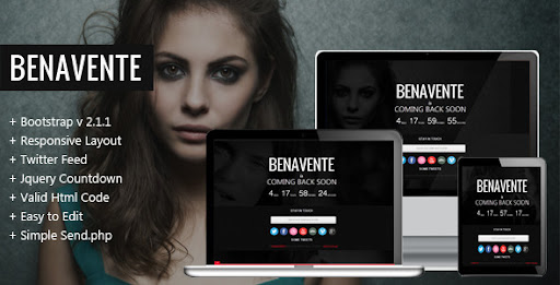 Benavente - Coming Soon Template - Under Construction Specialty Pages