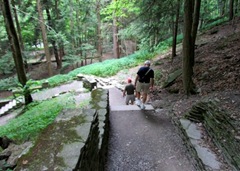 ZDown the Stone Steps to Lower Falls ZDown the Stone Steps to Lower Falls