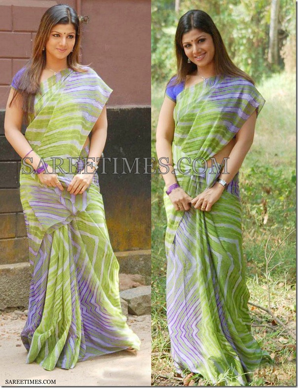 Rambha_Designer_Saree