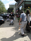 OK, enough rest - let's go see some more shops.  Maybe Uncle Carlos should get us a couple of strollers.  Those kids look happy being pushed through Katonah.