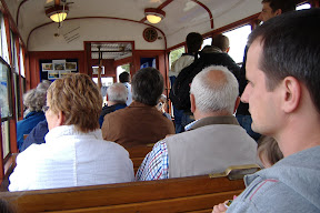 On one of the Wroclaw trams