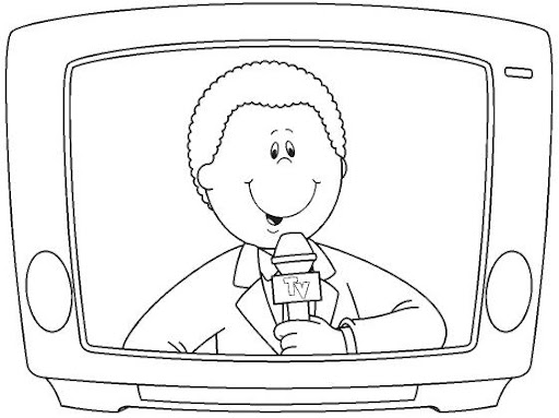 Ver television para colorear - Imagui