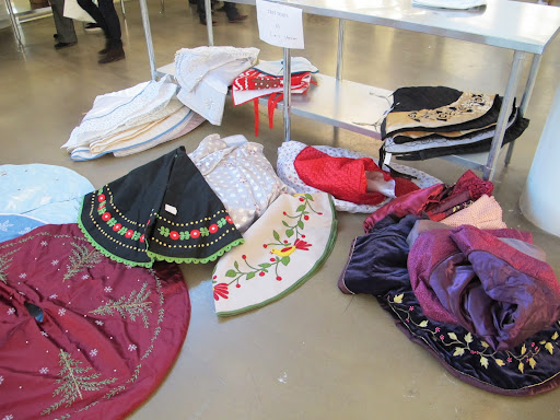 A selection of festive Christmas Tree skirts!