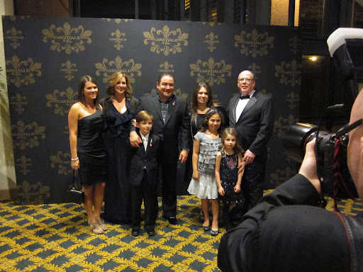 Emeril's beautiful family was ready to celebrate.