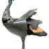 Object: 03966 - Schets Kroonkraanvogel - 26 cm -  € 1.325,=