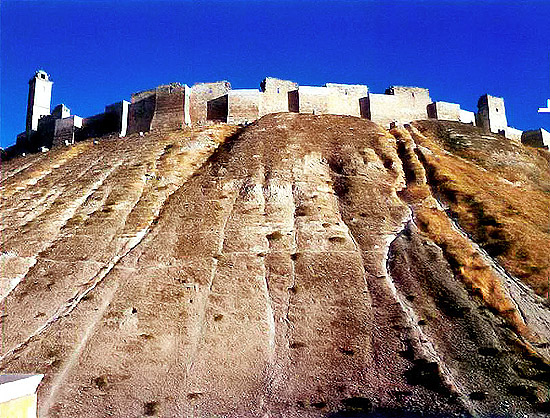 Ramparts of the Aleppo Citadel. Ramparts of the Aleppo Citadel.